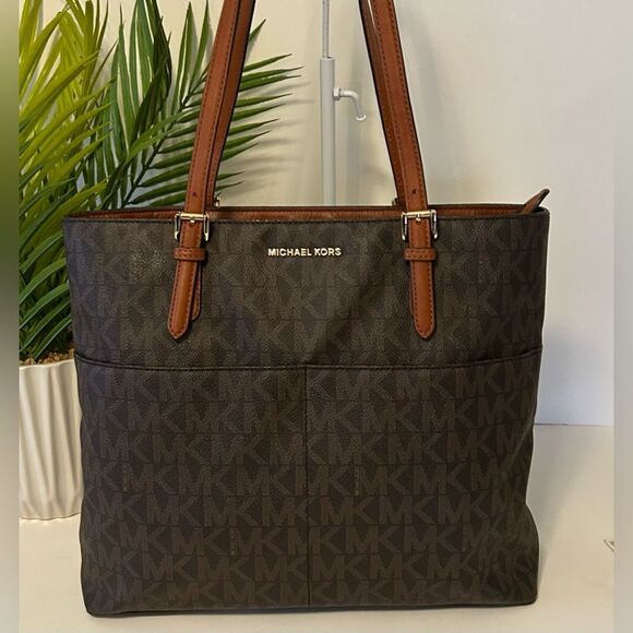 Michael Kors Brown Jet Set Tote Bag shoulder bag - Picture 2 of 9